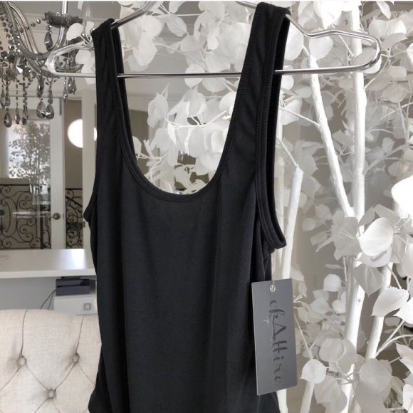 ekAttire | Tanked Charcoal Bodysuit - Picture 2 of 8